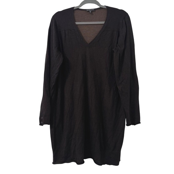 Eileen Fisher Dresses & Skirts - Eileen Fisher Women‎ 2X Tunic Sweater Brown Merino Wool Long Sleeve Minimalist
